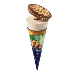 London Dairy choco Hazelnut cone 120ml - Image 1