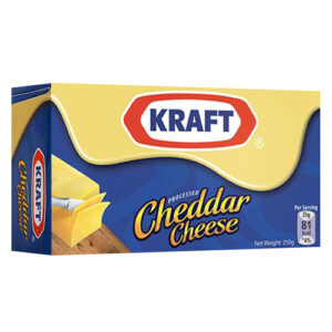 KRAFT CHEDDAR CHEESE 250GM PKT - Image 1