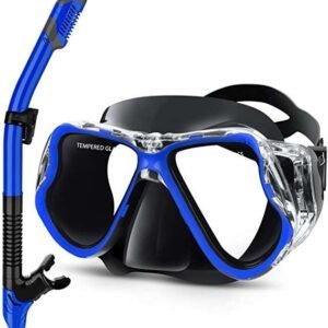 SEA DIVING MASK SET -BLUE - Image 1