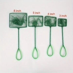 Small Mesh Aquarium Fish Nets with Plastic Handle SIZE: 3”/4”/5”/6” - Image 1