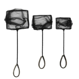Small Mesh Aquarium Fish Nets with Plastic Handle - Image 1