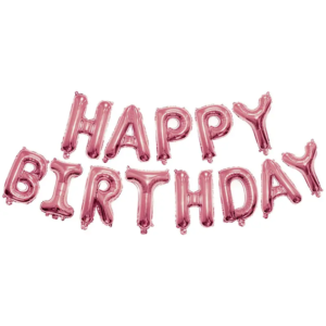 Happy Birthday Banner Pink - Image 1