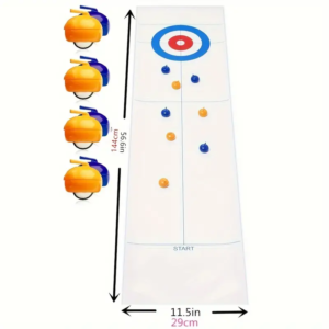 Tabletop Curling Game With 8 Rollers - Image 1