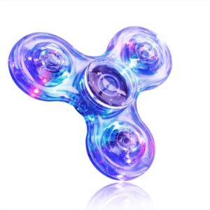 LED Crystal Fidget Spinner with Vibrant Lights - Image 1