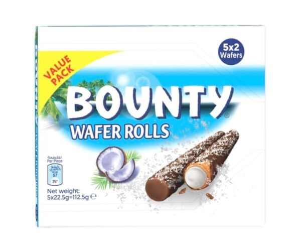 BOUNTY WAFER ROLLS 112.5GM