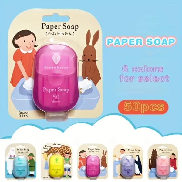 BOWER BIRD PAPER SOAP 50PCS,,,,,,,,,,,,,,,,,,,