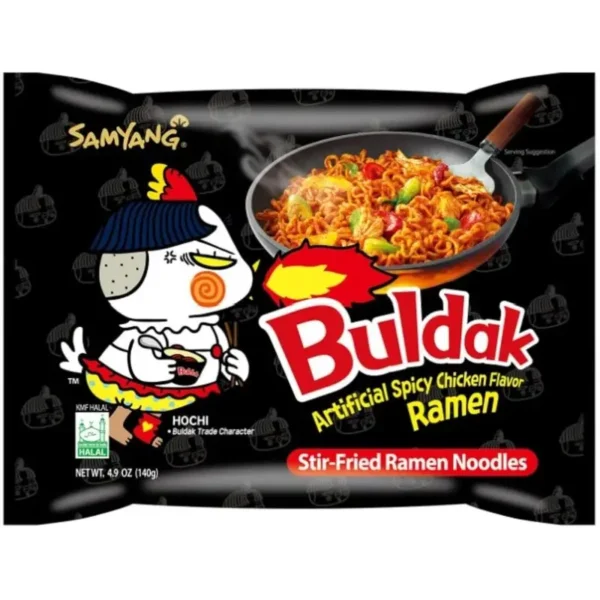 BULDAK HOT CHICKEN BLACK NOODLES PKT 140GM