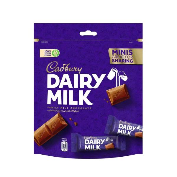 CADBURY DMILK MILK CHOCOLATE MINIS 168GM