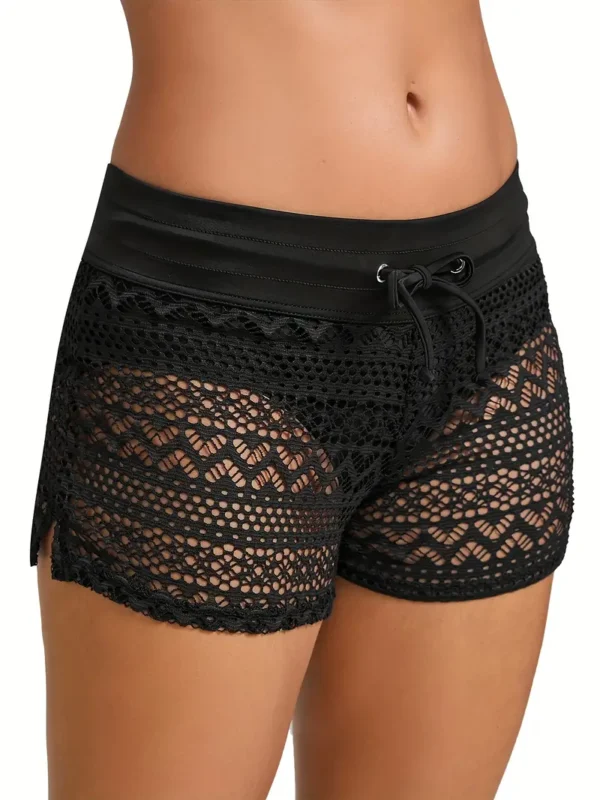 Contrast Mesh Sexy Swim Shorts