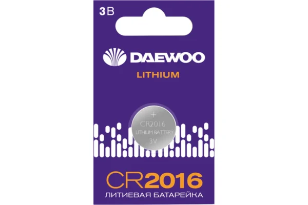 DAEWOO LITHIUM BATTERY 3V CR2016