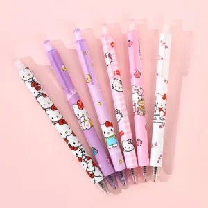 HELLO KITTY LICENSED GEL PEN 6PCS PKT - Image 1