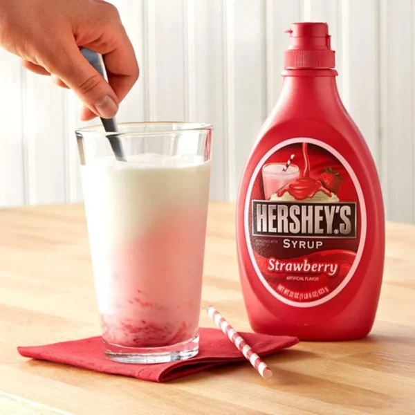 HERSHEYS SYRUP STRAWBERRY 623G