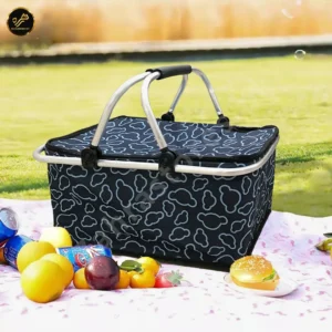 INSULATED PICNIC COOLER BASKET - Image 1