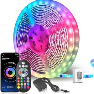 Led Strip Lights - Music Sync Color Changing, Remote Control 118.1 inch /3cm - Image 1