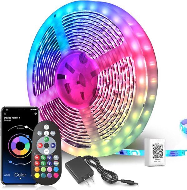 Led Strip Lights - Music Sync Color Changing, Remote Control 118.1 inch 3cm