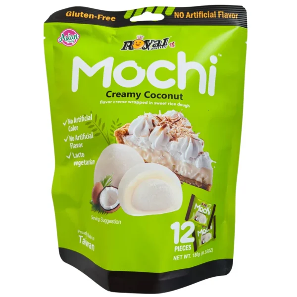 MOCHI RICE DOUGH CREAMY COCONUT 180GM PKT