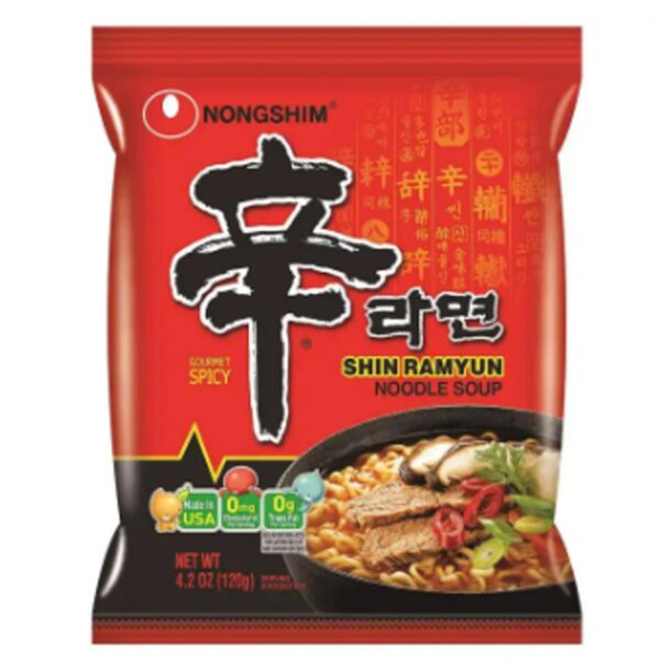 NONGSHIM SHIN RAMYUN NOODLES 120GM PKT