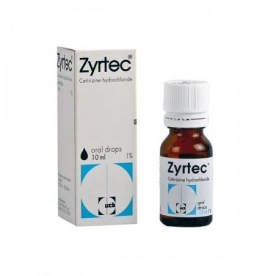 ZYRTEC CETIRIZINE DIHYDROCHLORIDE ORAL DROPS 10ML