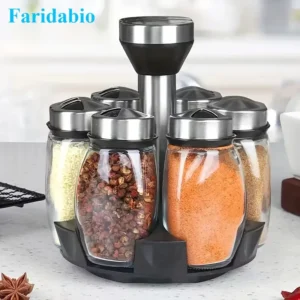 FARIDABIO 7PCS SPICES BOTTLE SET