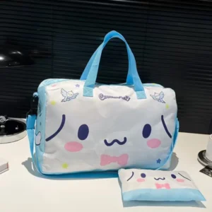SANRIO SPACIOUS TOTE BAG WITH ZIPPED COVER-CINNAMAROLL