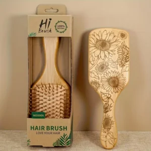 Hi Brush Sunflower Print Square Comb