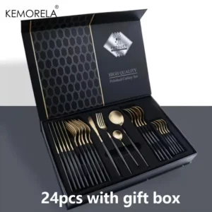 KEMORELA Luxury Kitchen Cutlery Set 24pcs
