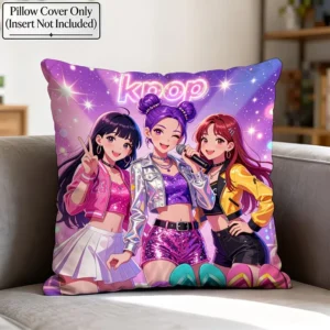 KPOP PRINTED CUSHION CASE 40x40CM
